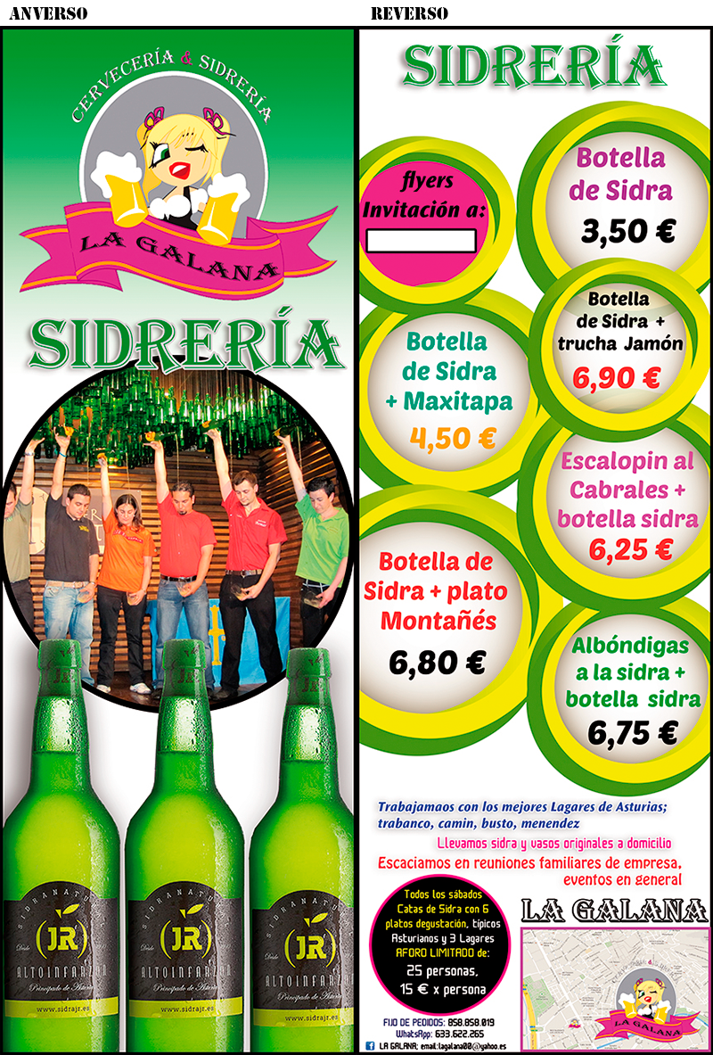 Flyer Sidrería